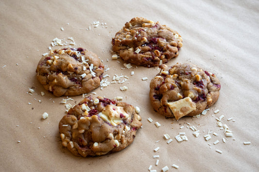 White Chocolate & Raspberry Cookie