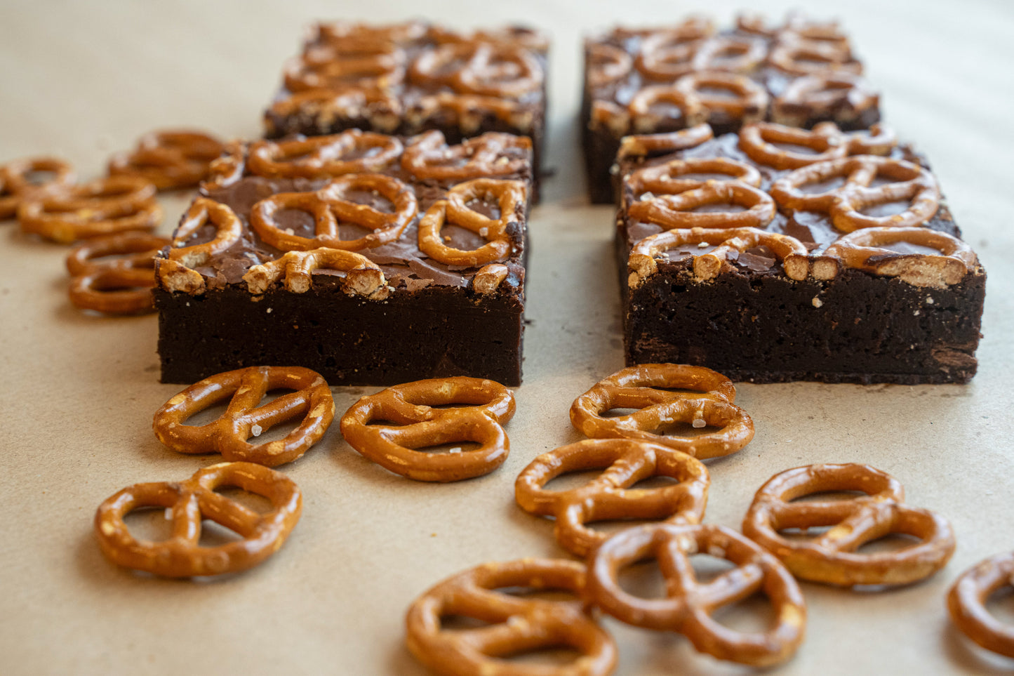 Salted Pretzel Brownie