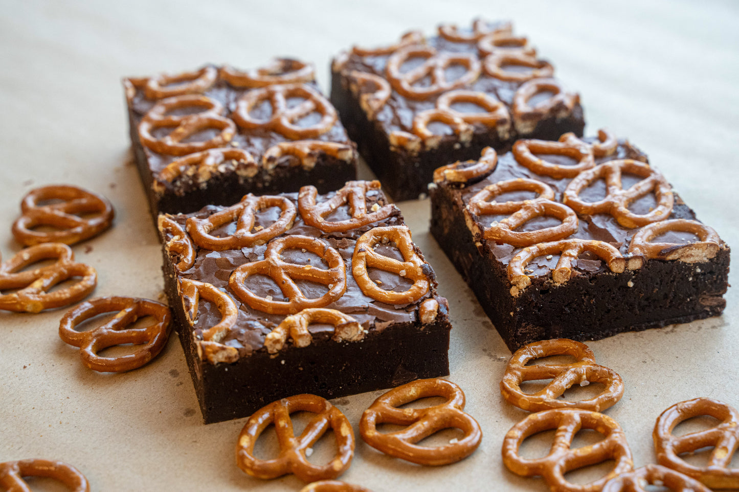 Salted Pretzel Brownie