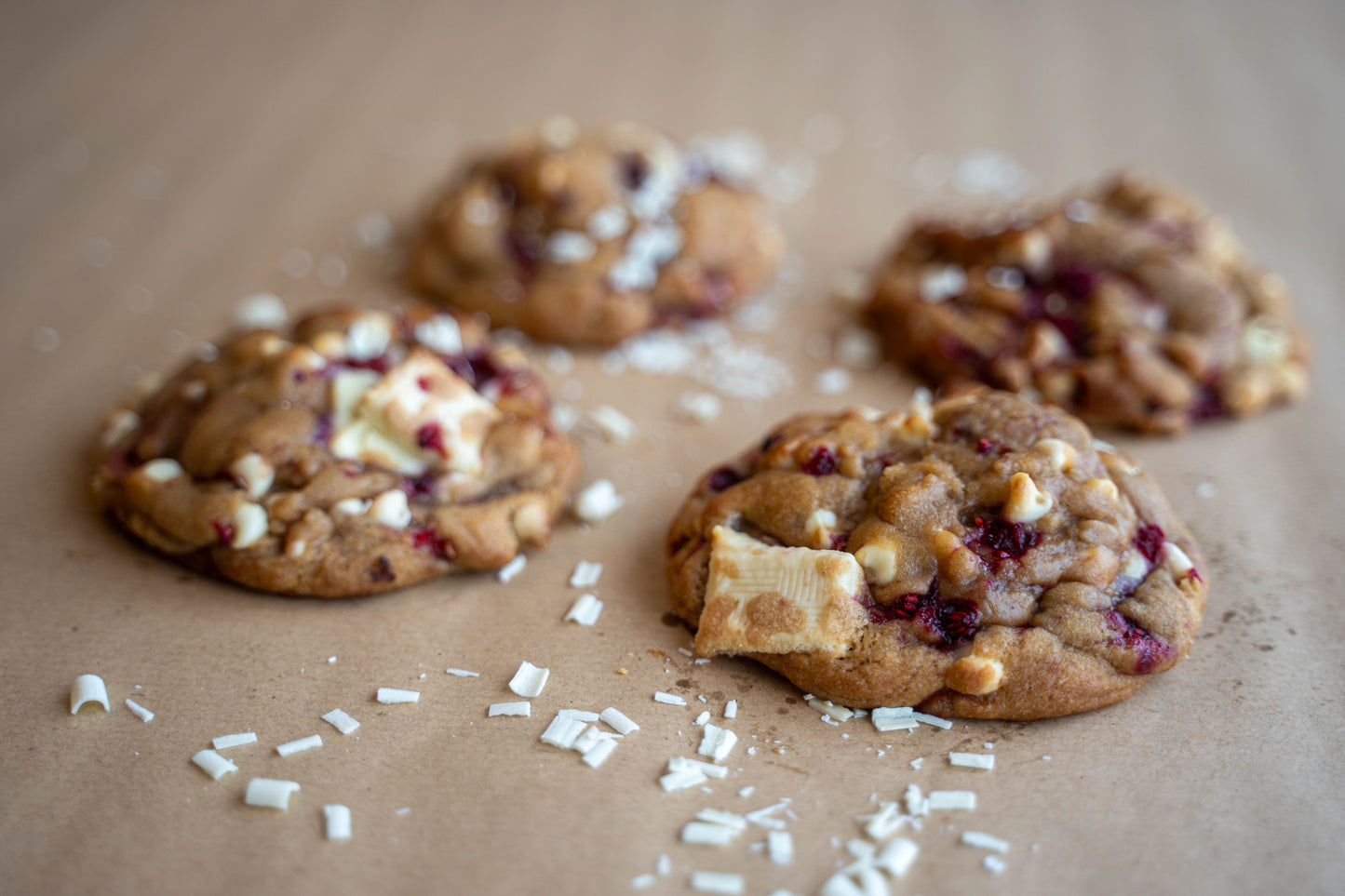 White Chocolate & Raspberry Cookie