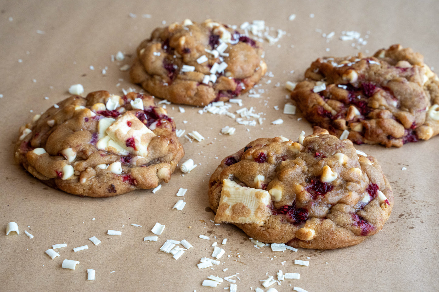 White Chocolate & Raspberry Cookie