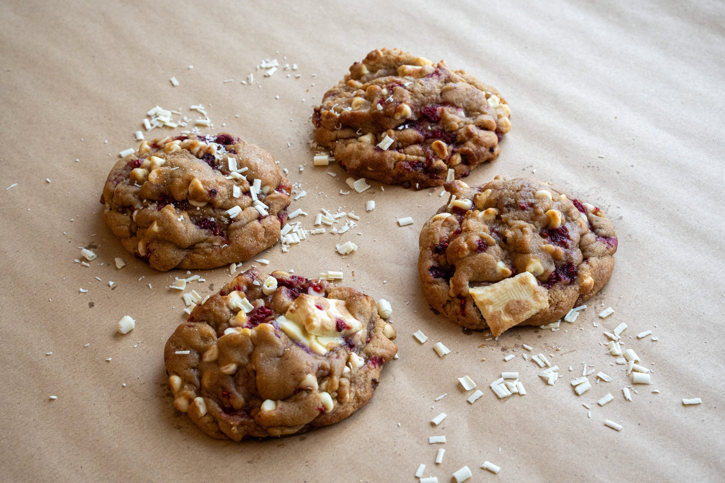 White Chocolate & Raspberry Cookie